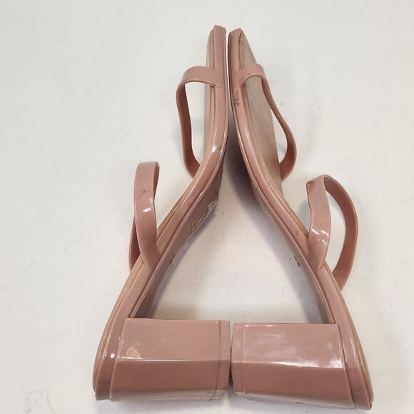 Jeffrey Campbell Jamm 3 Jelly Blush Pink Heeled Sandal Size 38 US 8 Slip On Shoe - Picture 6 of 8
